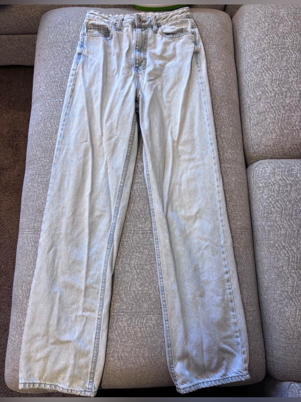 PacSun 90’s Style Light Wash Straight Leg Jeans - Pale Blue